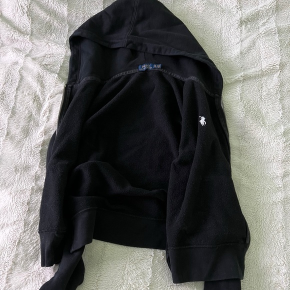 (Size XS) Polo Ralph Lauren zip-up jacket, black - Picture 3 of 5